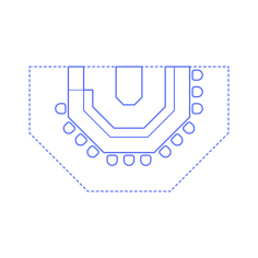 Layouts Bars Octagon Partial Realistic Outline Svg Vector, Free Vectors File